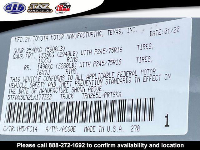 used 2020 Toyota Tacoma car, priced at $26,771