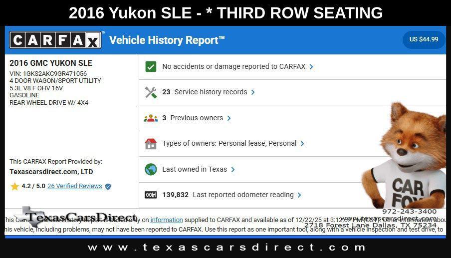 used 2016 GMC Yukon car, priced at $16,750