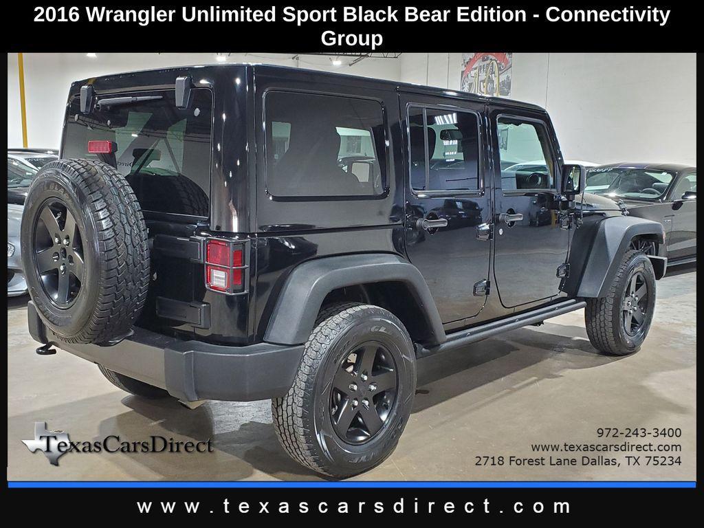 used 2016 Jeep Wrangler Unlimited car, priced at $16,749