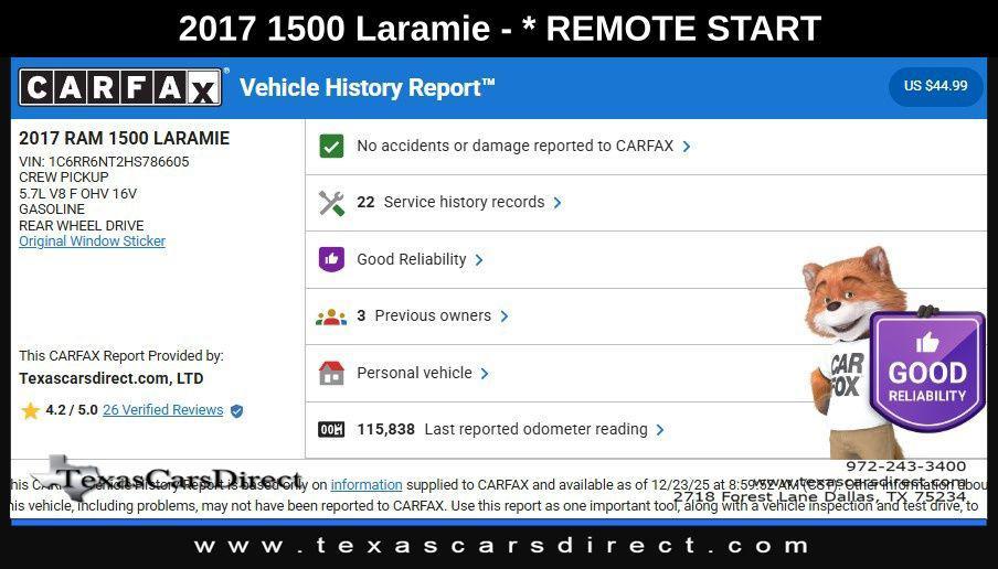 used 2017 Ram 1500 car, priced at $19,744