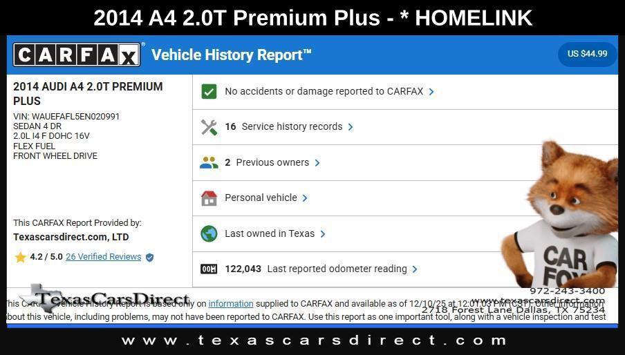 used 2014 Audi A4 car, priced at $7,588