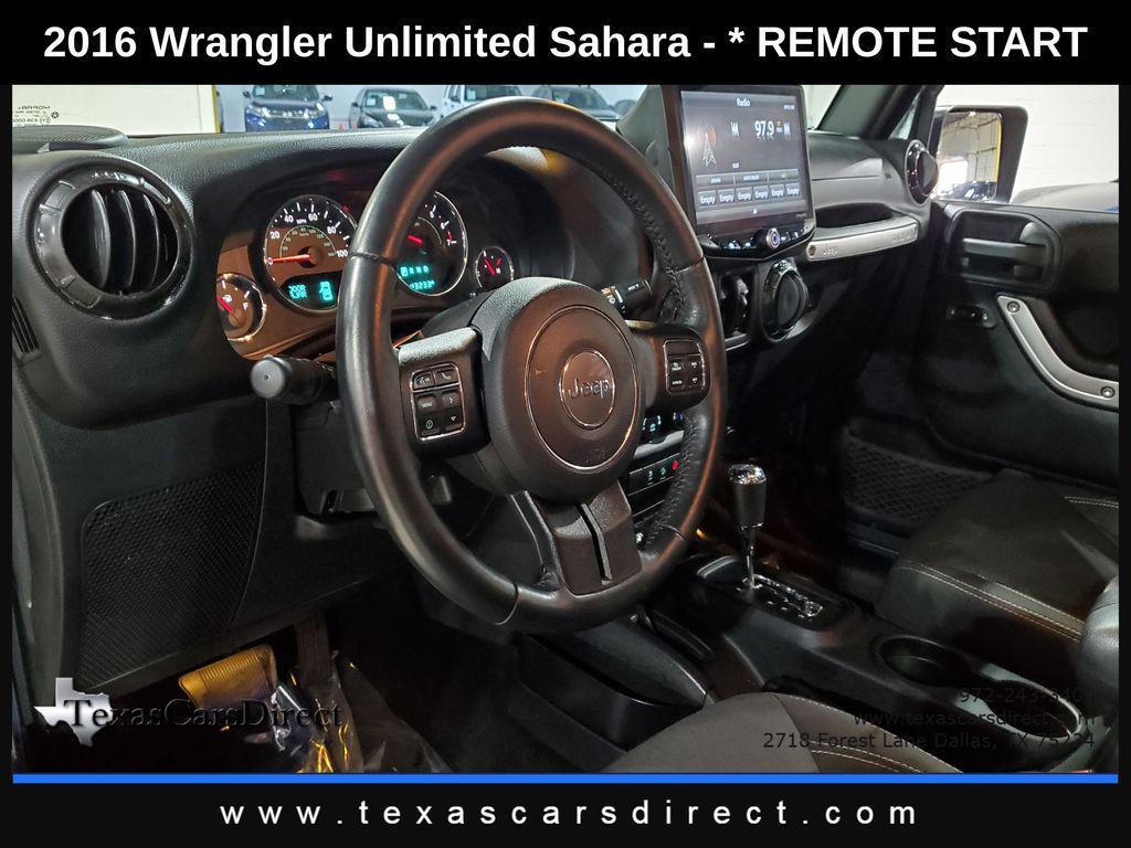 used 2016 Jeep Wrangler Unlimited car, priced at $22,495