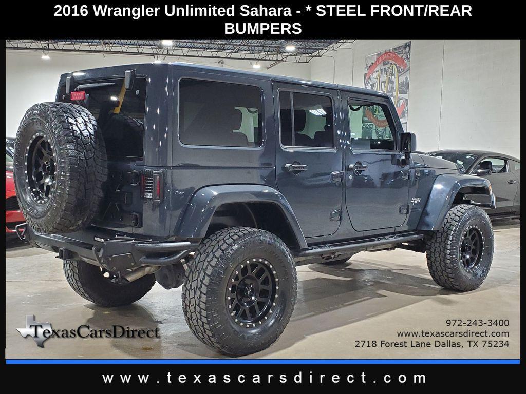 used 2016 Jeep Wrangler Unlimited car, priced at $22,495