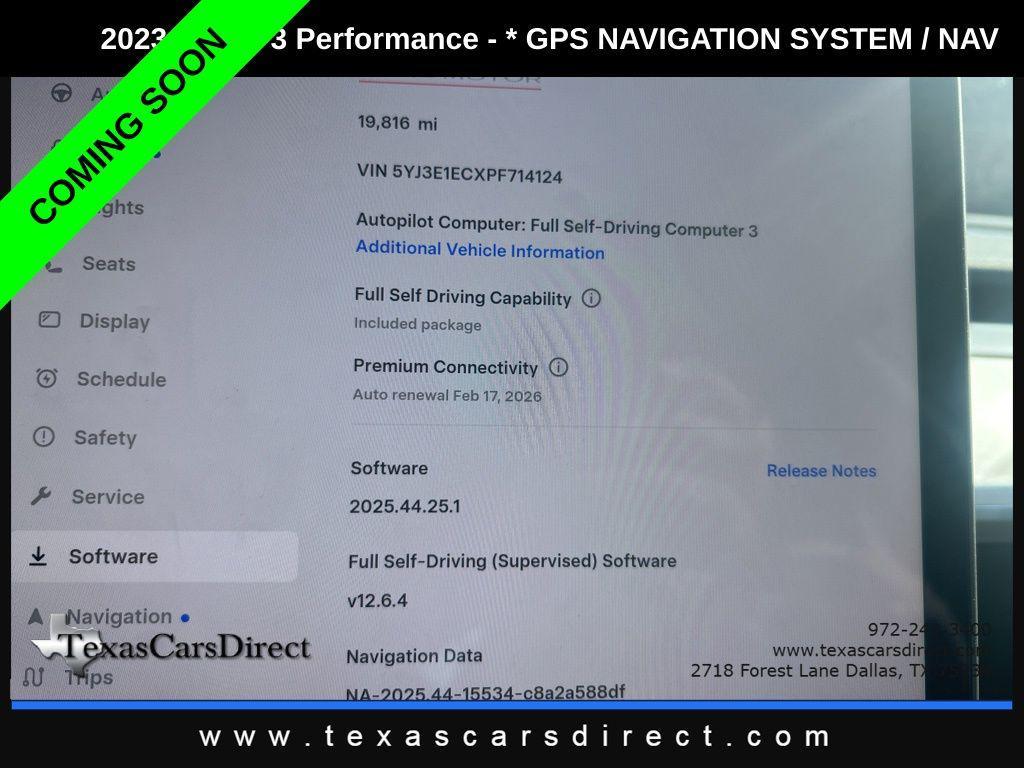 used 2023 Tesla Model 3 car, priced at $32,989