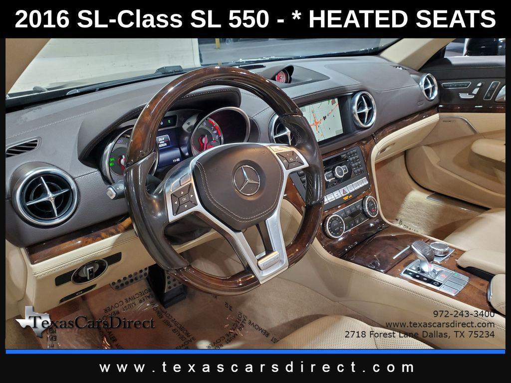 used 2016 Mercedes-Benz SL 550 car, priced at $29,998