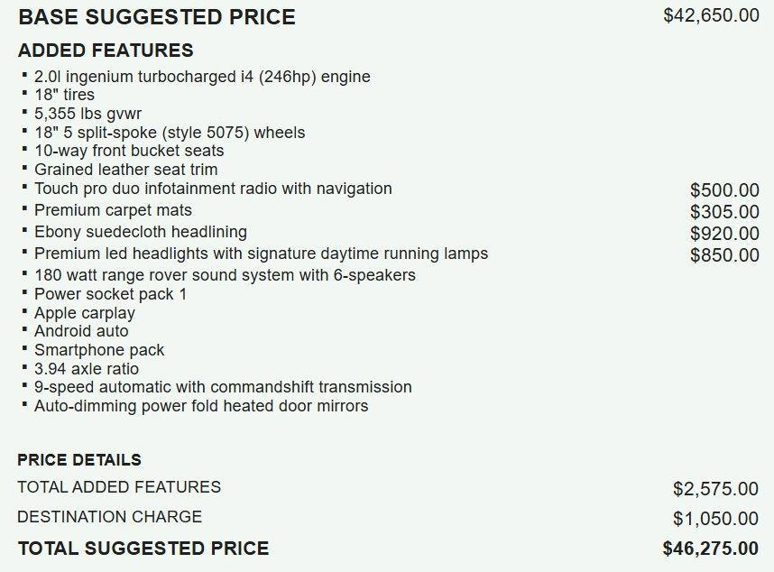 used 2020 Land Rover Range Rover Evoque car, priced at $22,400