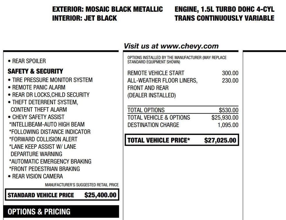 used 2023 Chevrolet Malibu car, priced at $17,400