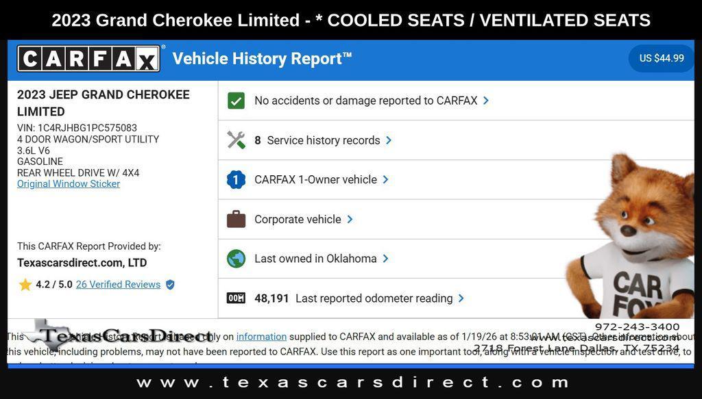 used 2023 Jeep Grand Cherokee car, priced at $26,565