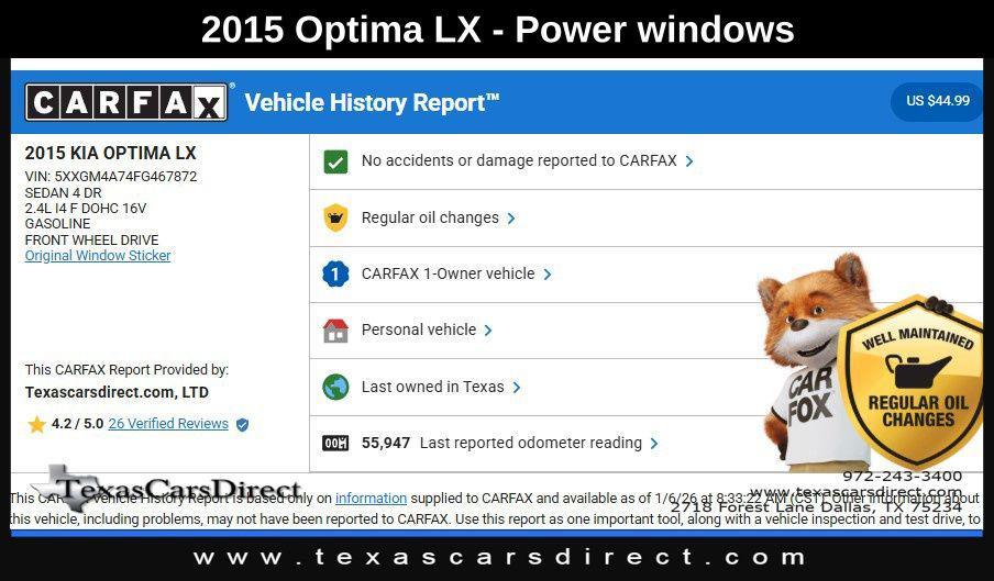 used 2015 Kia Optima car, priced at $10,607