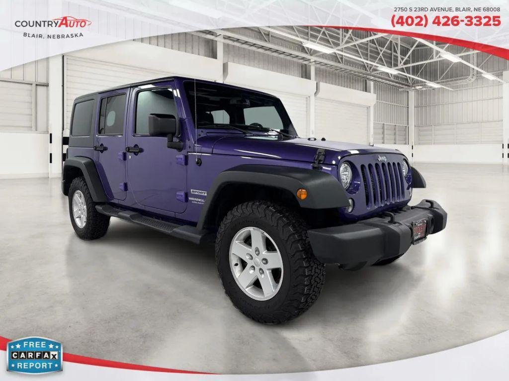 used 2017 Jeep Wrangler Unlimited car, priced at $19,999