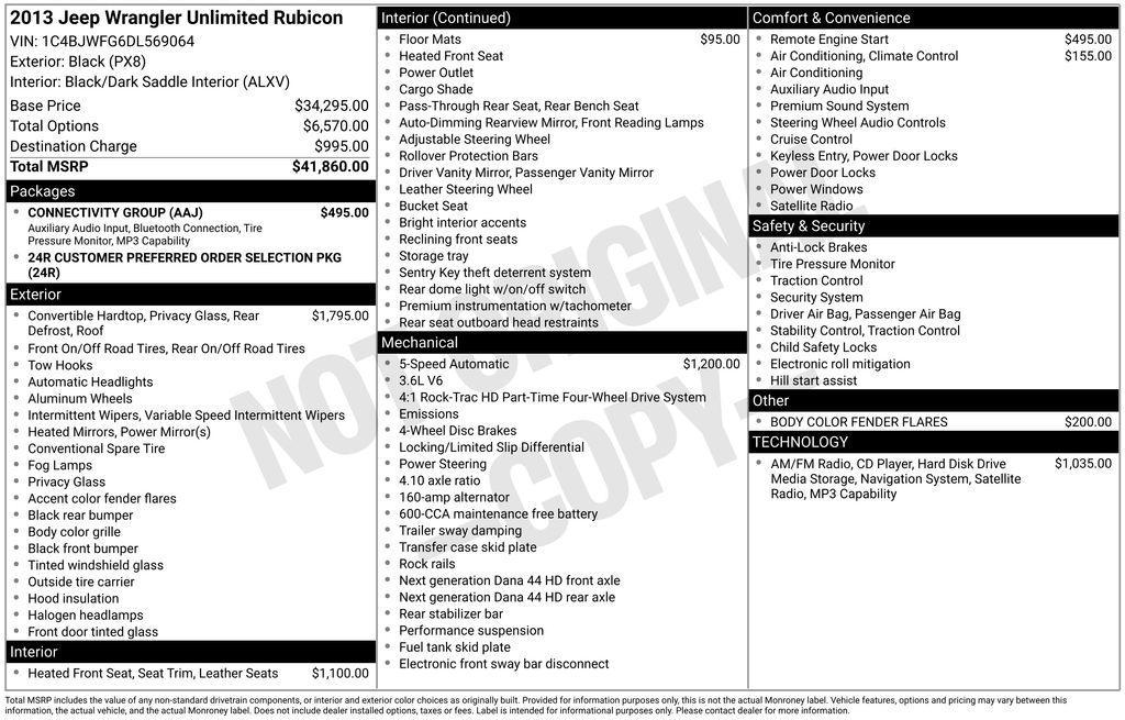 used 2013 Jeep Wrangler Unlimited car, priced at $18,294