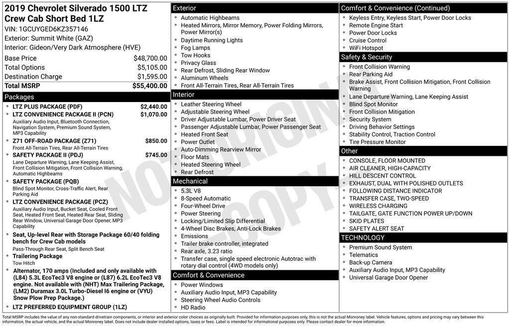 used 2019 Chevrolet Silverado 1500 car, priced at $29,996