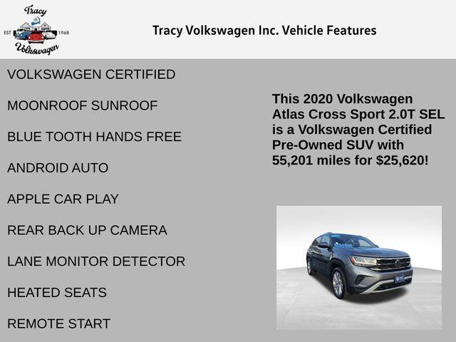 used 2020 Volkswagen Atlas Cross Sport car, priced at $25,620