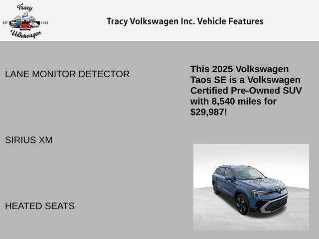 used 2025 Volkswagen Taos car, priced at $29,987