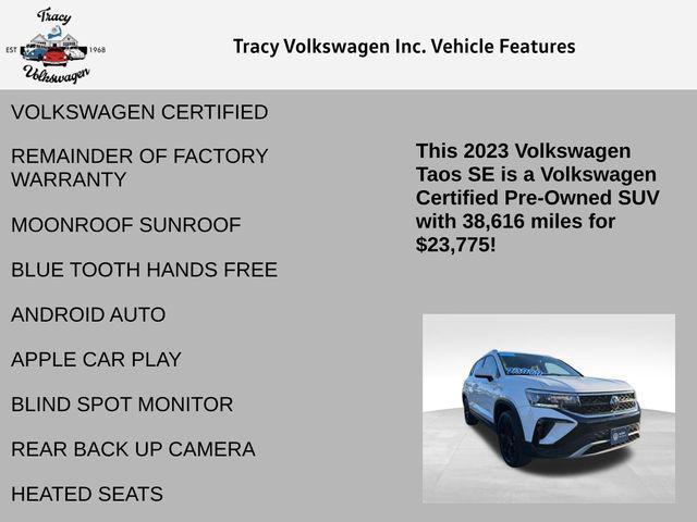used 2023 Volkswagen Taos car, priced at $23,670