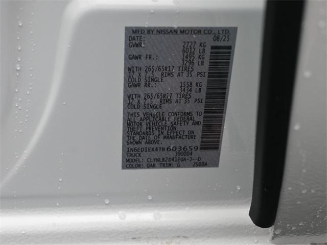 new 2026 Nissan Frontier car, priced at $39,224