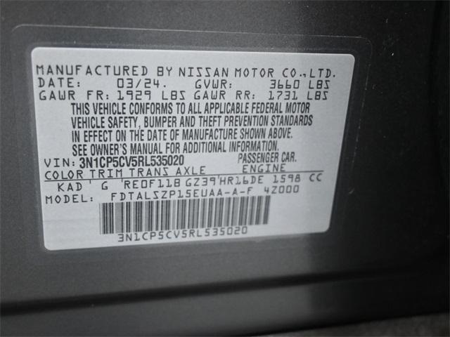 used 2024 Nissan Kicks car, priced at $18,295