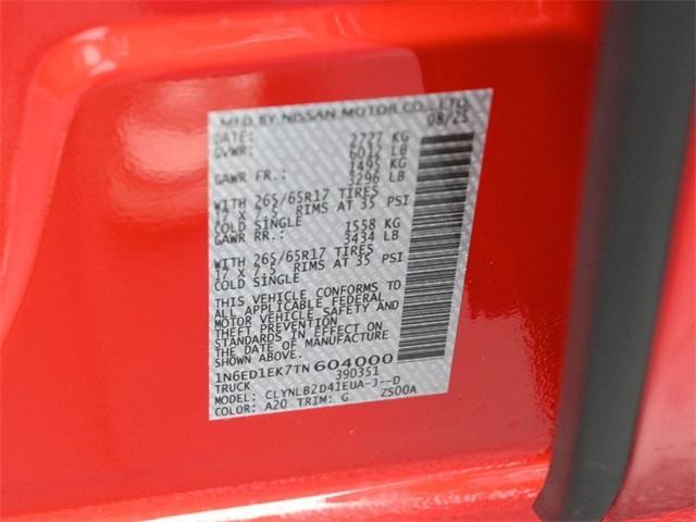 new 2026 Nissan Frontier car, priced at $39,224