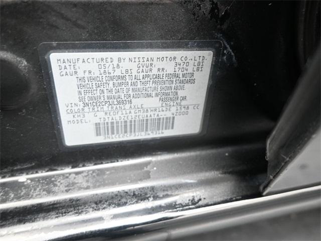 used 2018 Nissan Versa Note car, priced at $11,995