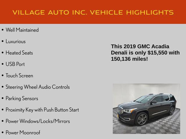 used 2019 GMC Acadia car, priced at $15,949