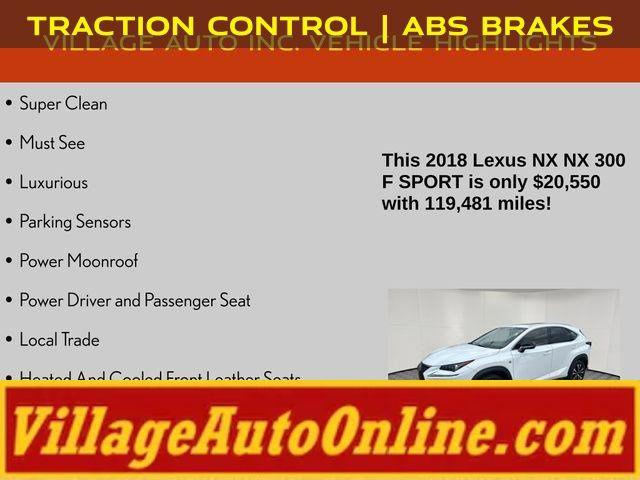 used 2018 Lexus NX 300 car, priced at $20,949