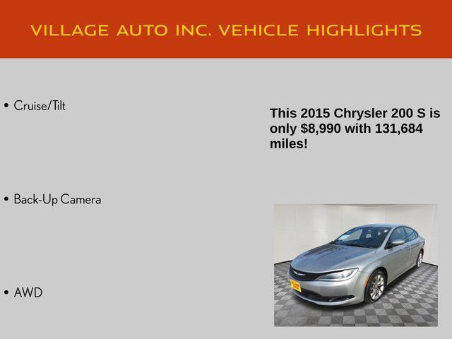 used 2015 Chrysler 200 car, priced at $8,990