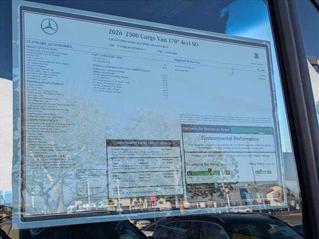 new 2026 Mercedes-Benz Sprinter 2500 car, priced at $62,492