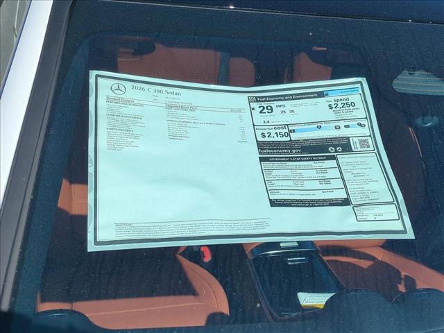 new 2026 Mercedes-Benz C-Class car, priced at $52,515