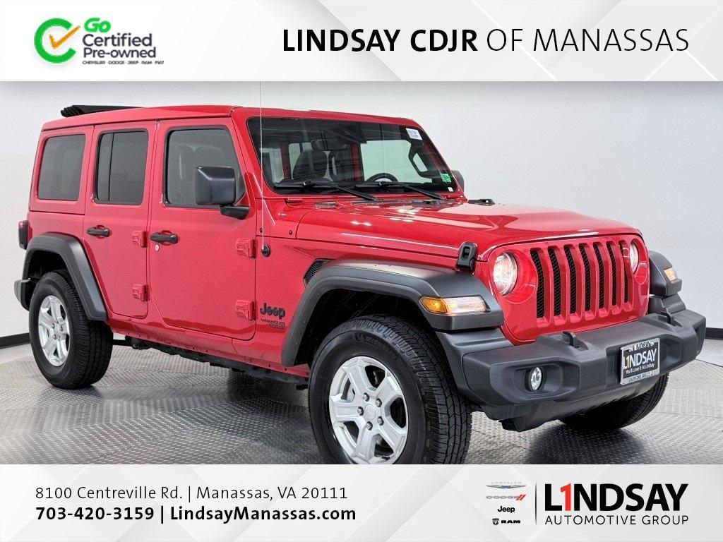 used 2021 Jeep Wrangler Unlimited car, priced at $23,500
