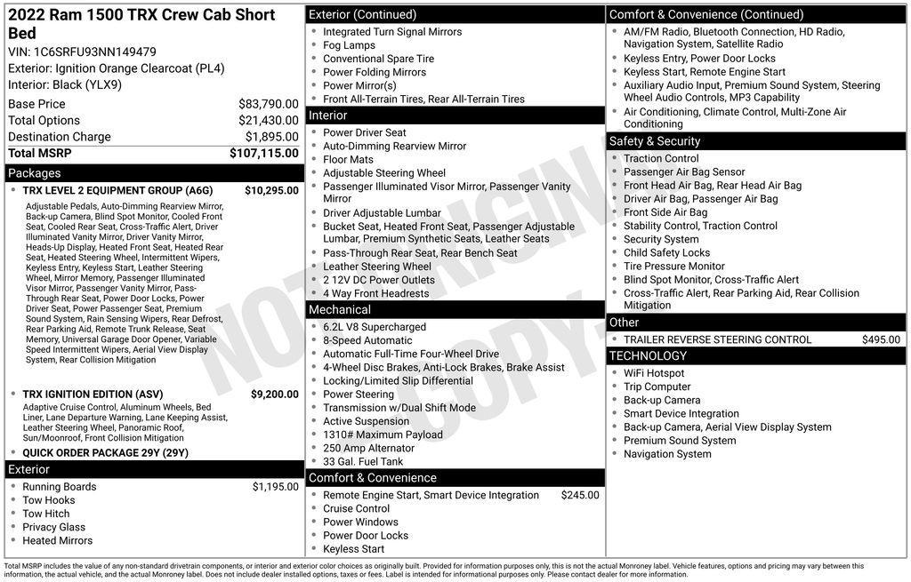used 2022 Ram 1500 car, priced at $90,895