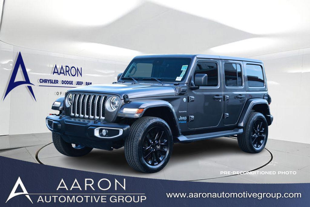 used 2021 Jeep Wrangler Unlimited 4xe car, priced at $23,304