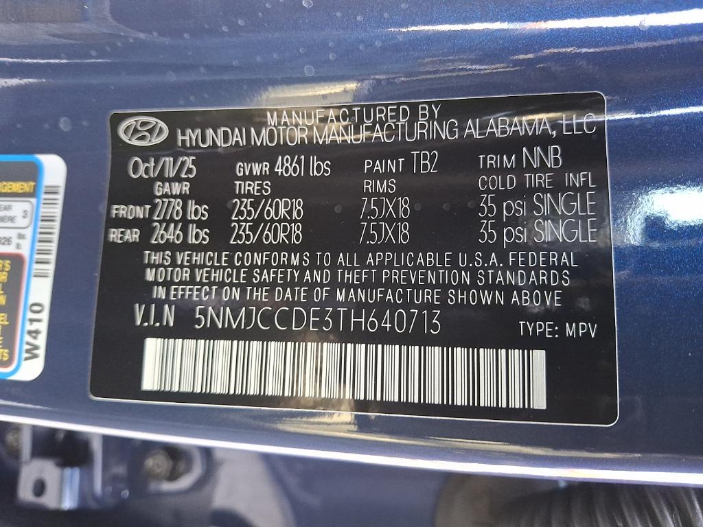 new 2026 Hyundai Tucson car, priced at $35,864