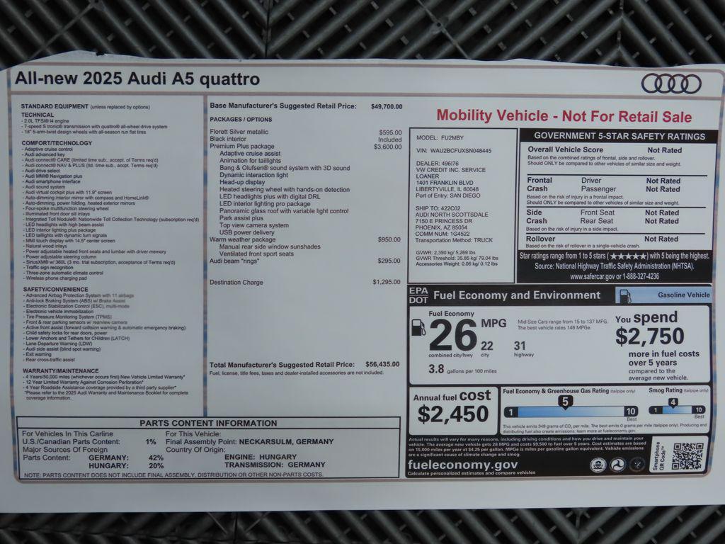 used 2025 Audi A5 car