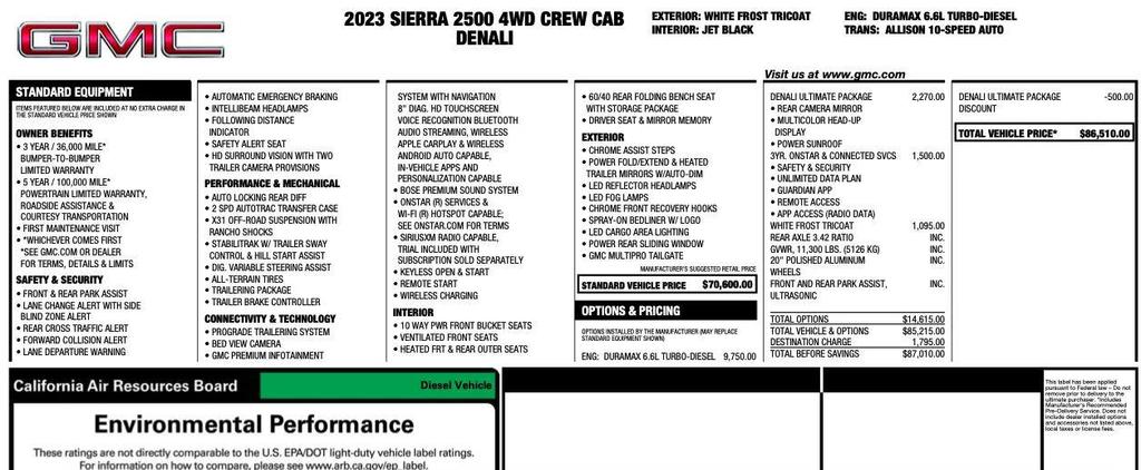 used 2023 GMC Sierra 2500 car, priced at $44,995