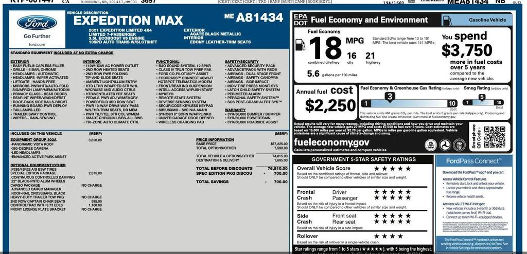 used 2021 Ford Expedition Max car