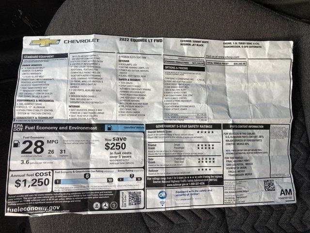 used 2022 Chevrolet Equinox car, priced at $18,537