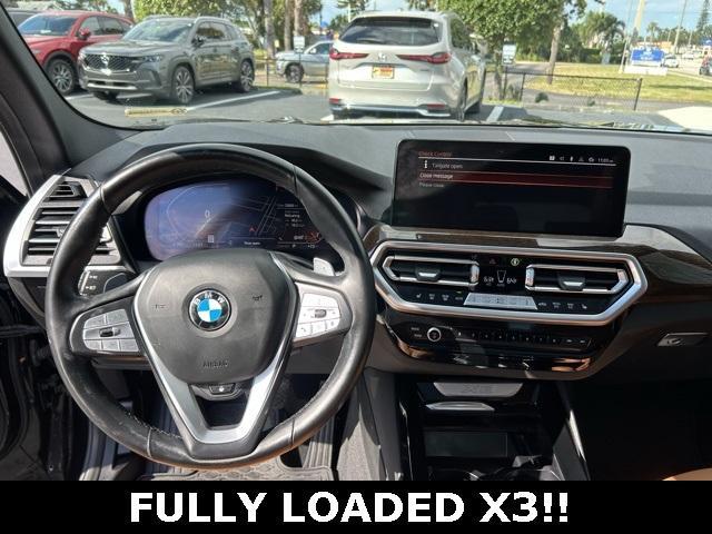 used 2022 BMW X3 car, priced at $27,950