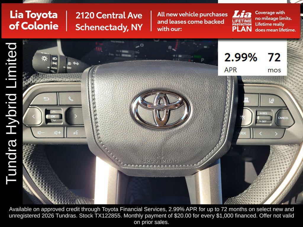 new 2026 Toyota Tundra Hybrid car, priced at $63,736