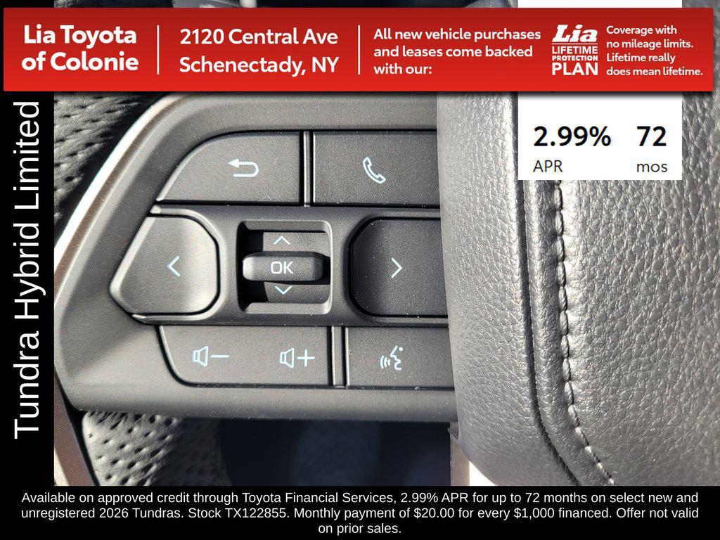 new 2026 Toyota Tundra Hybrid car, priced at $63,736