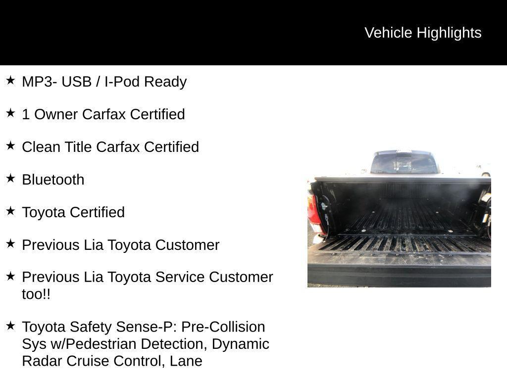 used 2023 Toyota Tacoma car, priced at $31,995