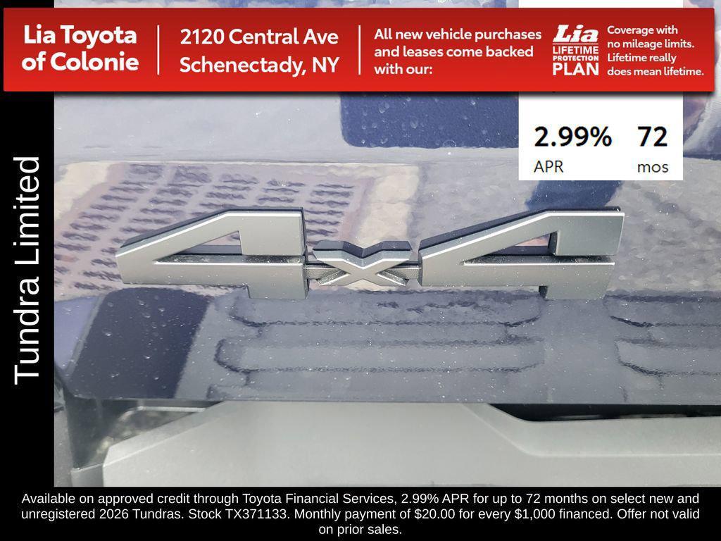 new 2026 Toyota Tundra car, priced at $59,899