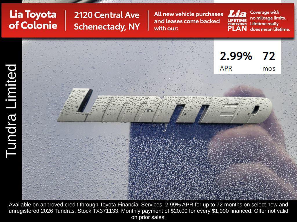 new 2026 Toyota Tundra car, priced at $59,899