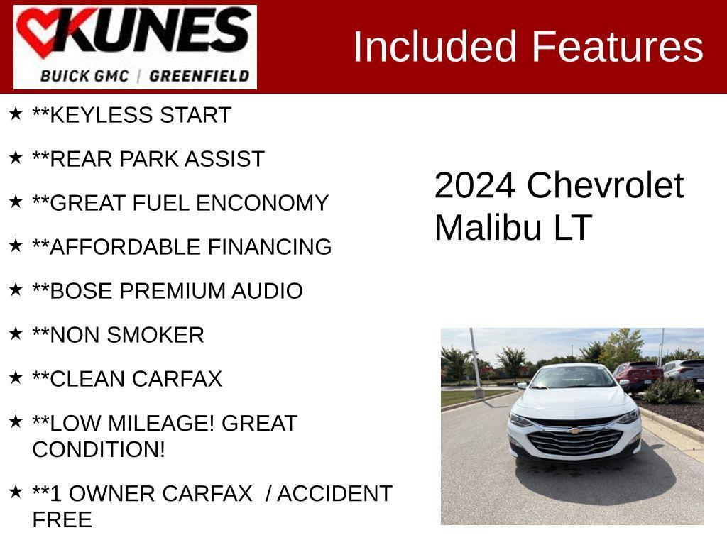 used 2024 Chevrolet Malibu car, priced at $19,995