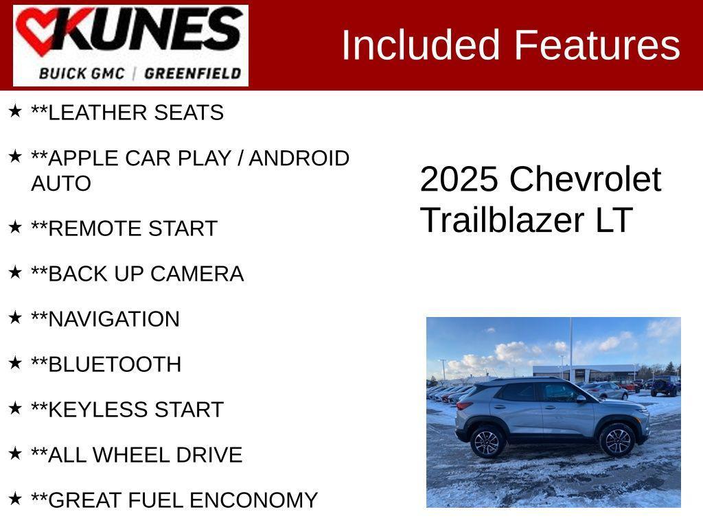used 2025 Chevrolet TrailBlazer car, priced at $22,997