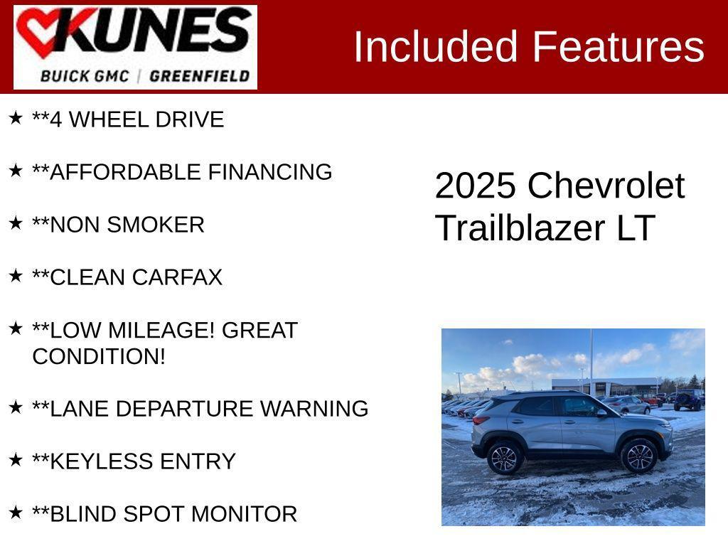 used 2025 Chevrolet TrailBlazer car, priced at $22,997