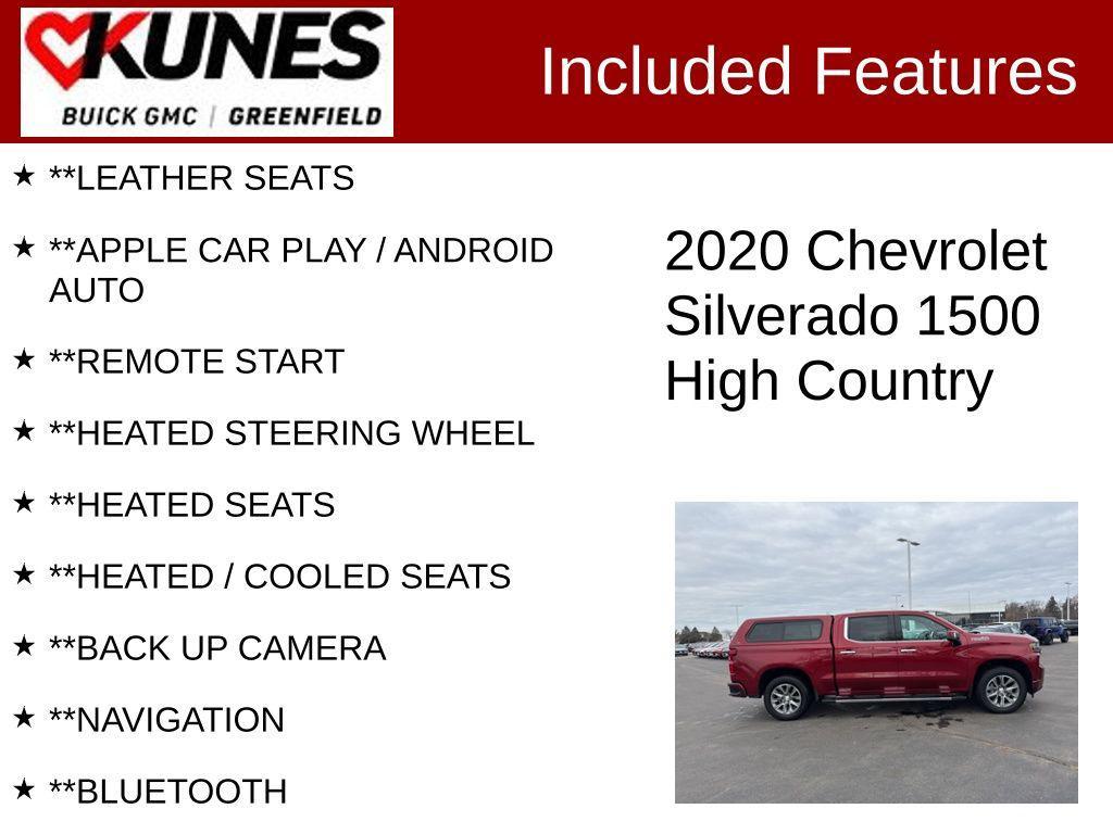 used 2020 Chevrolet Silverado 1500 car, priced at $34,677