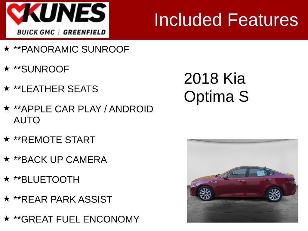 used 2018 Kia Optima car, priced at $9,336