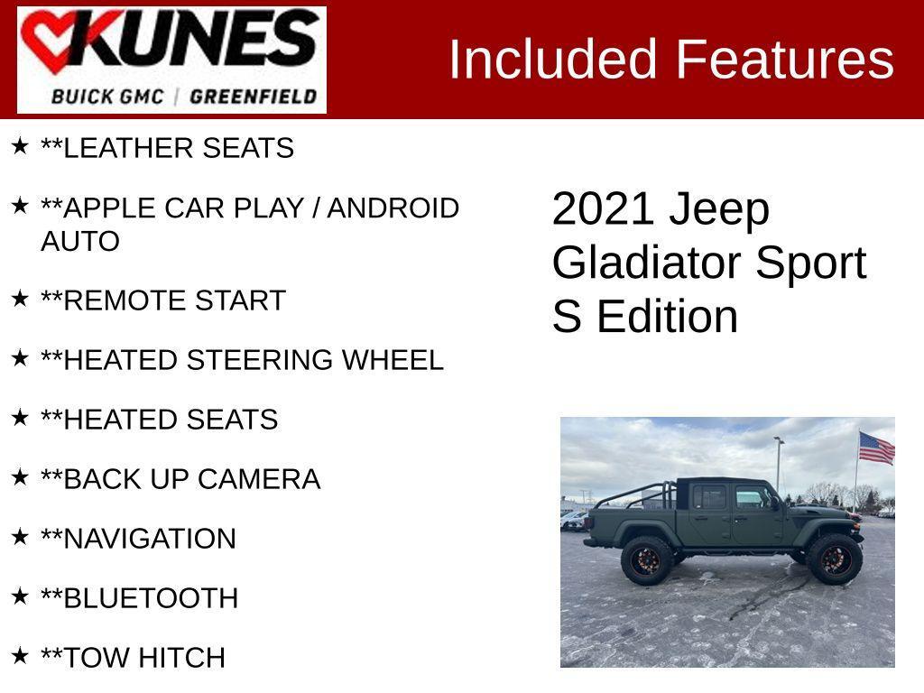 used 2021 Jeep Gladiator car, priced at $41,995