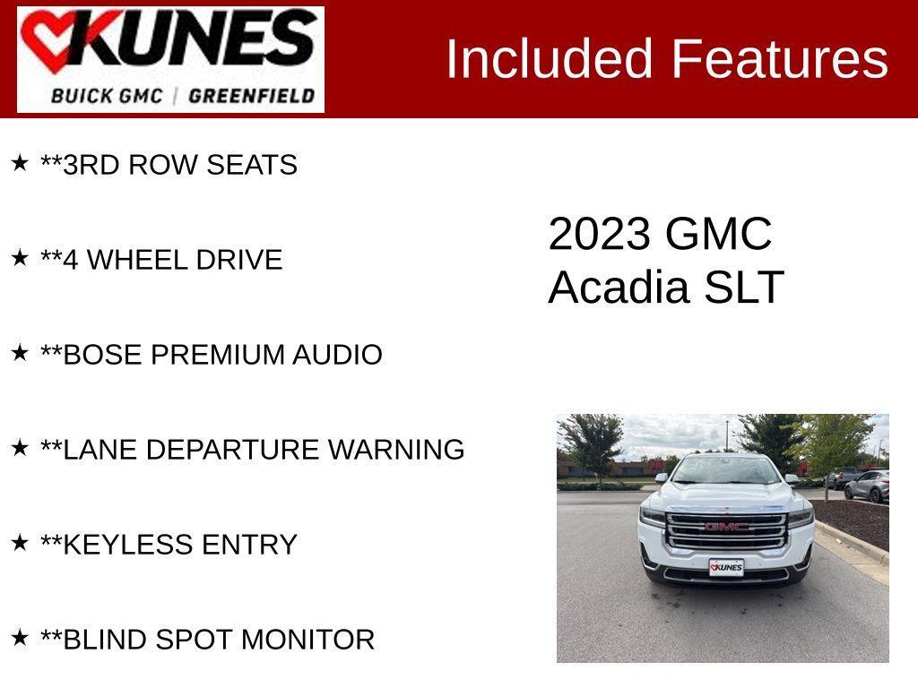 used 2023 GMC Acadia car, priced at $26,527