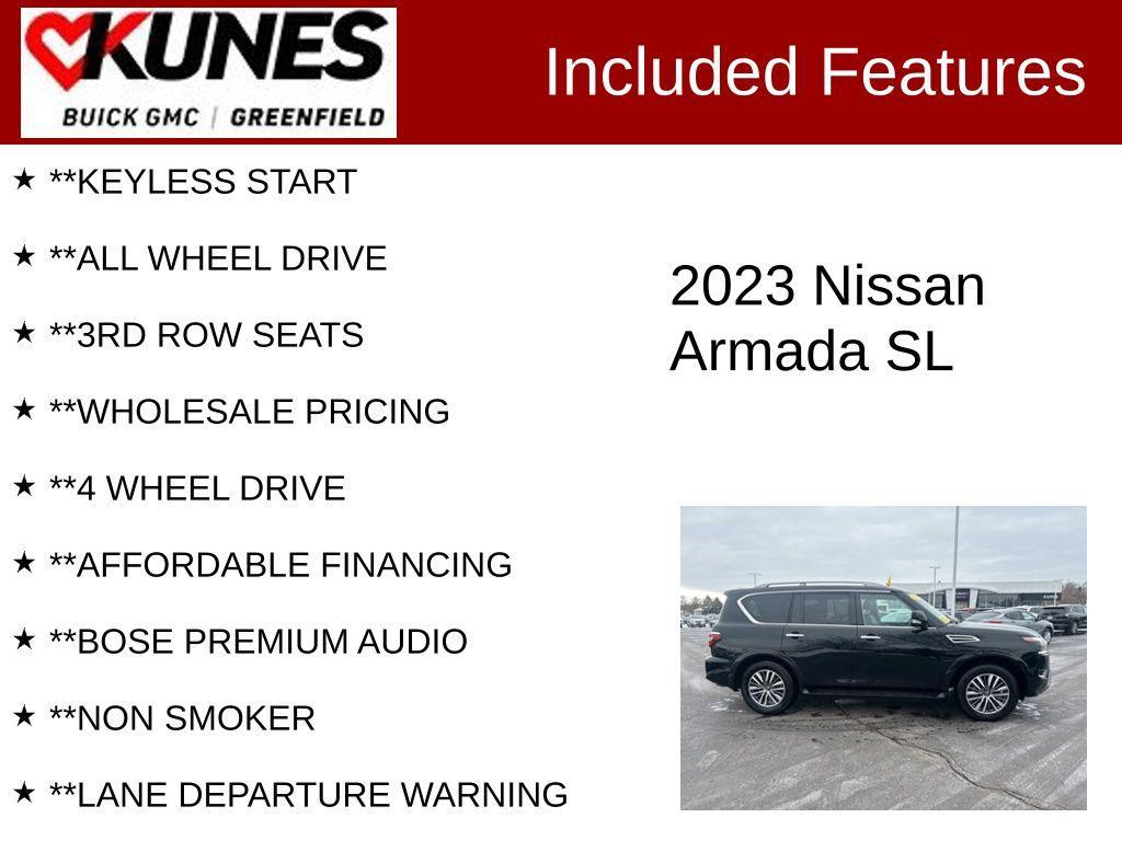 used 2023 Nissan Armada car, priced at $30,953